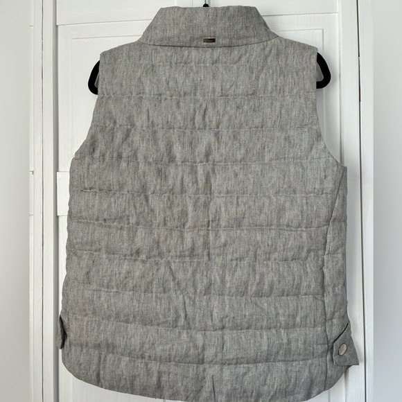 Herno pearl linen down vest, size 44 - Picture 3 of 4
